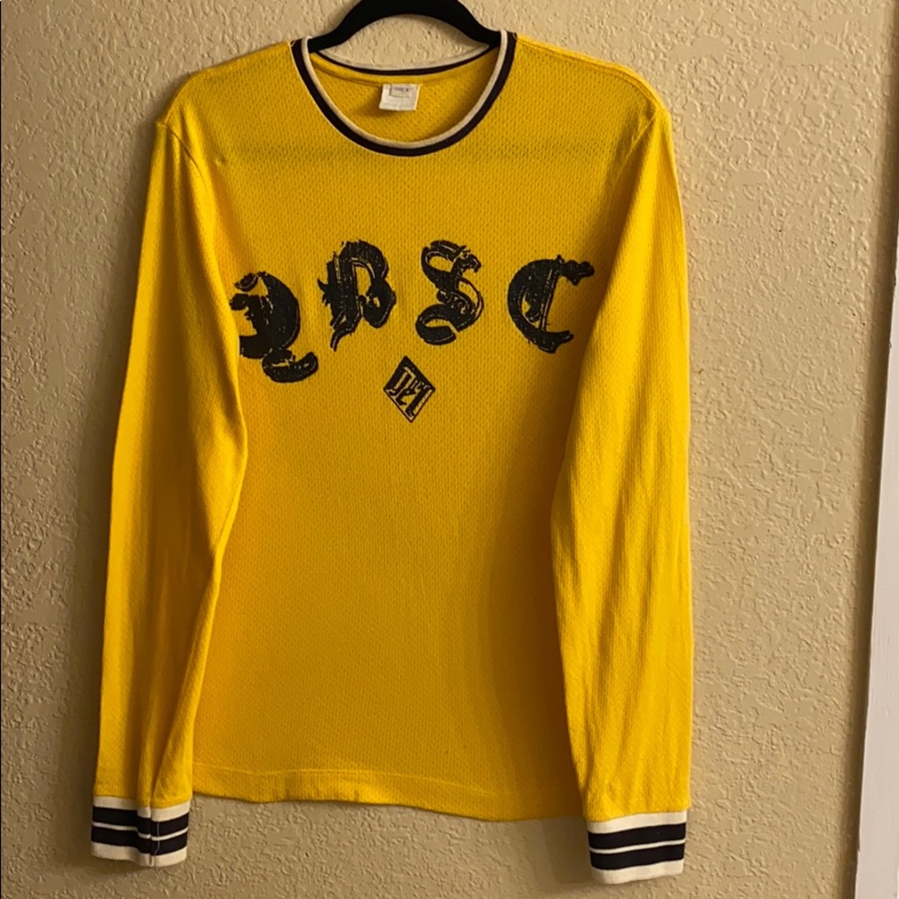 Diesel-Yellow Long Sleeves Shirt- Size L